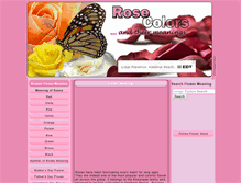 Tablet Screenshot of flowermeaning.info
