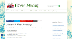 Desktop Screenshot of flowermeaning.com